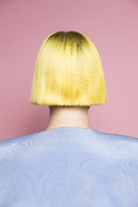 Karen Navarro's "I am Different," 2017. Navarro's photographic portrait depicts CAMH curator Patricia Restrepo; Navarro is showcased in the current CAMH exhibition about DJ Screw and visual artists whose practices mirror the chopped-and-screwed aesthetic. (Sabine Street, Studio 136)