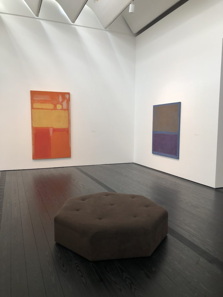 The Menil's famous ottoman has been reproduced and provides an area for contemplating Rothko.
