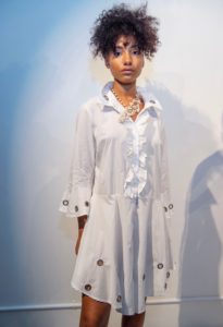 Toni Whitaker at New York Fashion Week