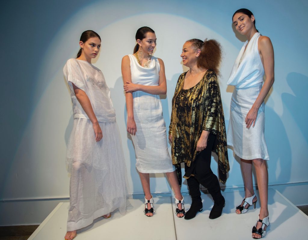 Toni Whitaker at New York Fashion Week