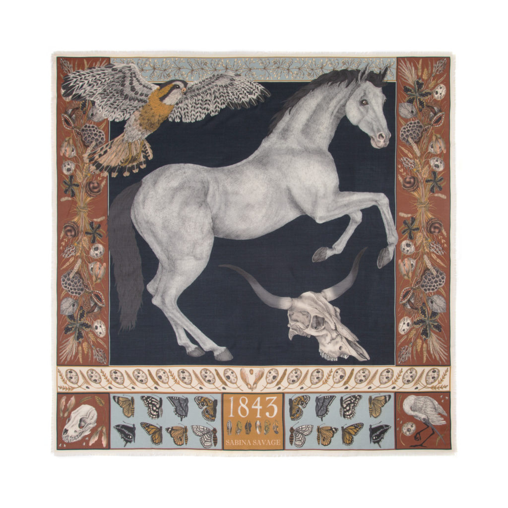 Sabina Savage's exquisite scarves are unlike any other.