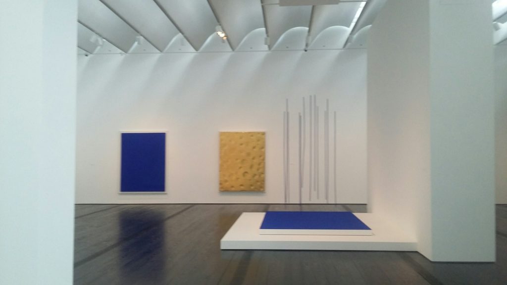 Yves Klein stops visitors in their tracks.