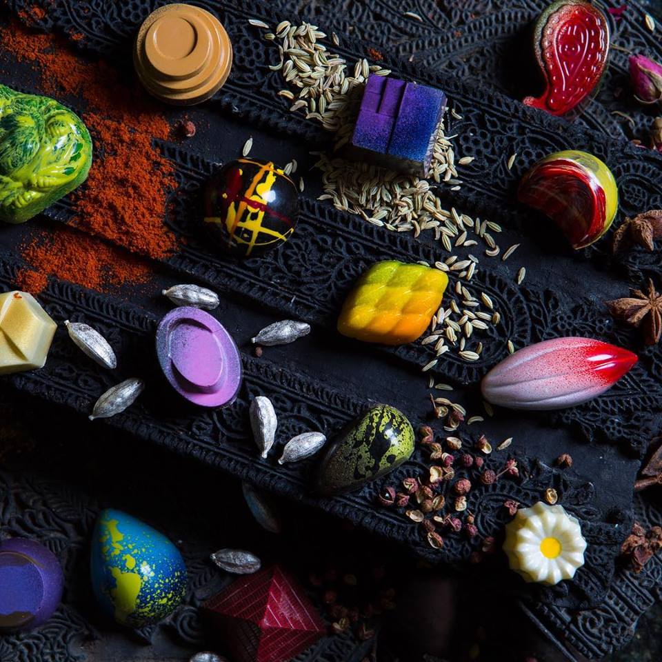 The cacao beans come from Bolivia, Peru, the Dominican Republic and beyond. 