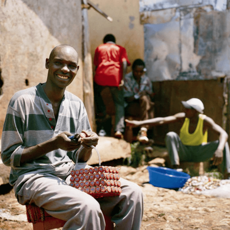 Bottletop's mission is to empower artisans with skills and livelihoods and young people with health education through sustainable design