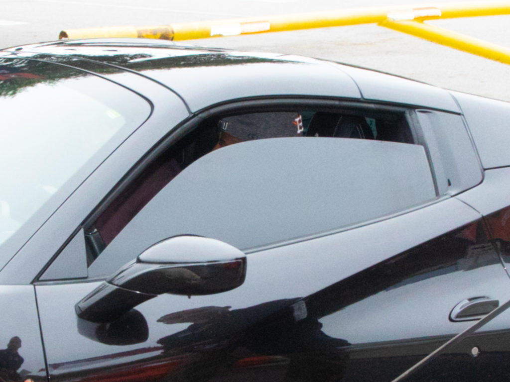 Chris Paul drove Carmelo Anthony to the game in his sweet black Ferrari. (Photo by F. Carter Smith.)