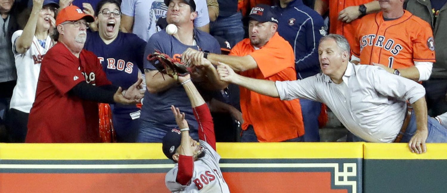 Astros fan interference call