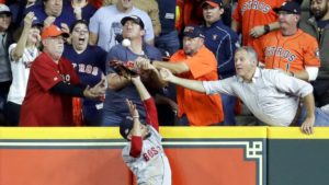 Astros fan interference call