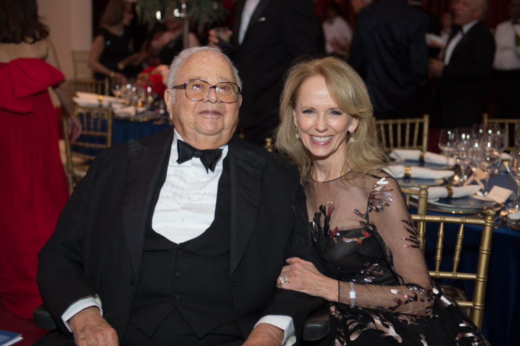 Fayez & Susan Sarofim at the 2018 Museum of Fine Arts Houston 'Courtly Ball.' Fayez Sarofim died at age 93 Friday. (Photo by Wilson Parish)