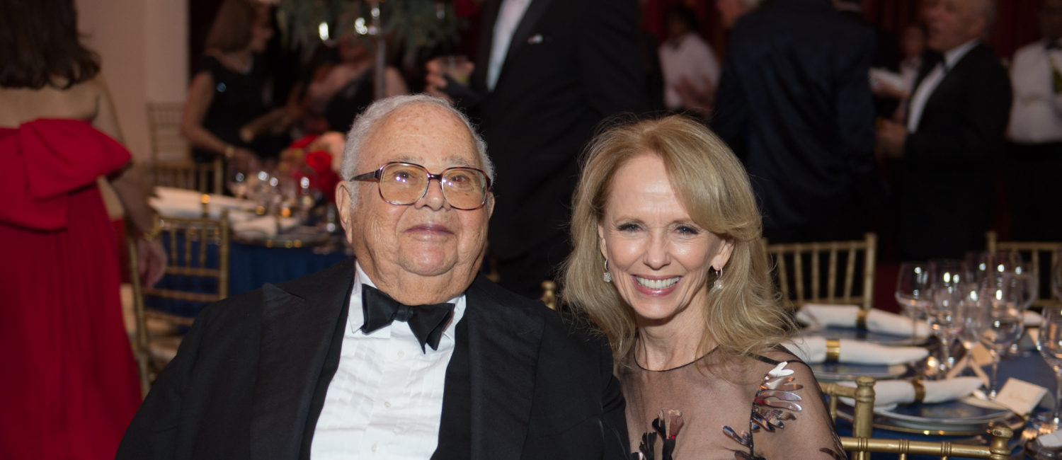 Fayez & Susan Sarofim at the 2018 Museum of Fine Arts Houston 'Courtly Ball.' Fayez Sarofim died at age 93 Friday. (Photo by Wilson Parish)
