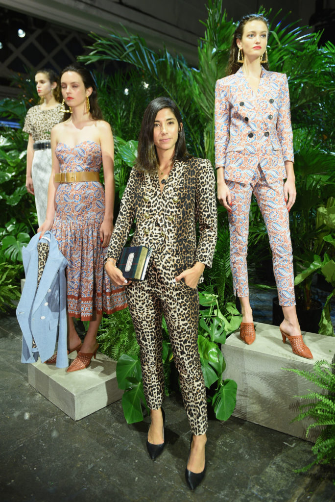 NEW YORK, NY - SEPTEMBER 10:  Models pose for the Veronica Beard Presentation during New York Fashion Week: The Shows at Industria Studios on September 10, 2018 in New York City.  (Photo by Andrew Toth/Getty Images for Veronica Beard)