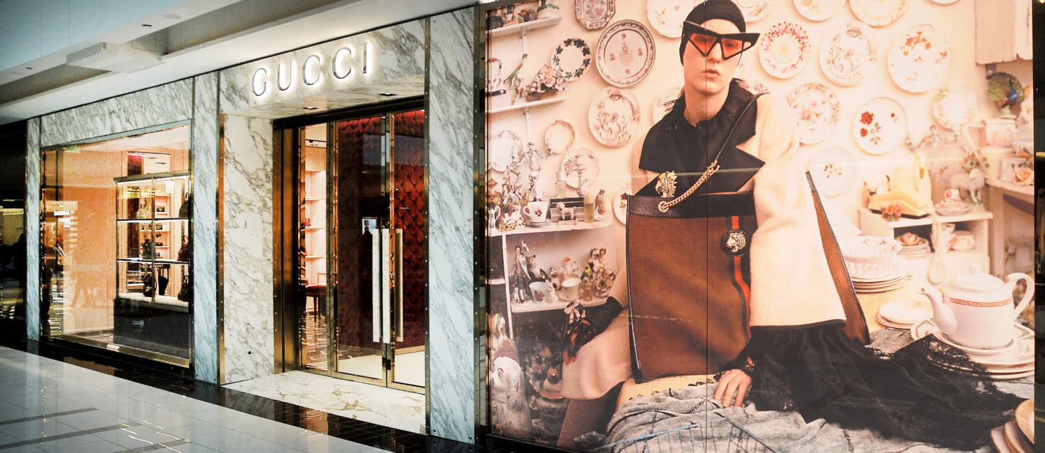 The new Gucci boutique in The Galleria.