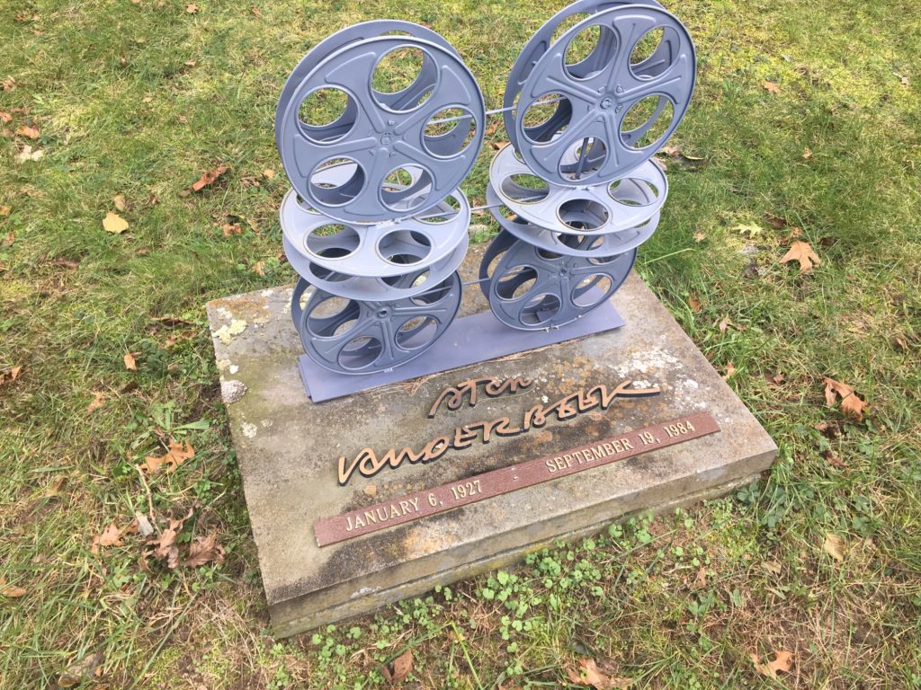 Multi-media master Stan VanDerBeek's grave stands out at Green River. The late pioneer of film and new media was showcased at the Contemporary Arts Museum Houston in 2011, an exhibition named as one of the best shows in America that year.  