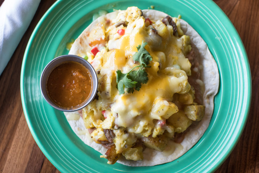 Los Tios knows that few things beat brunch tacos. (Photo by Leah Wilson.)