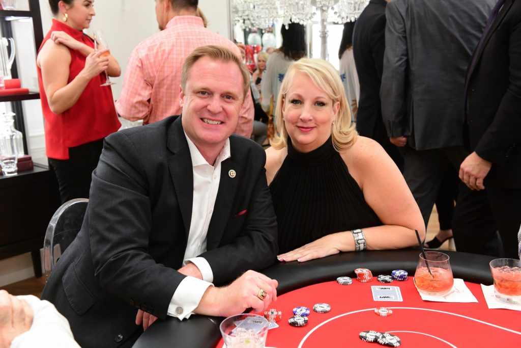 Baccarat poker party for Houston Professional Fire Fighters foundation