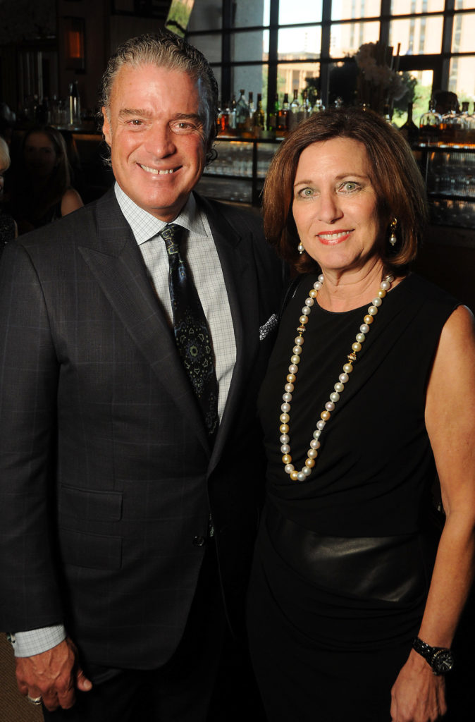 Stephen Bruenelle and Joan Marshak at A Festive Fall Luncheon at Nobu in The Galleria Wednesday Oct. 10,2018.