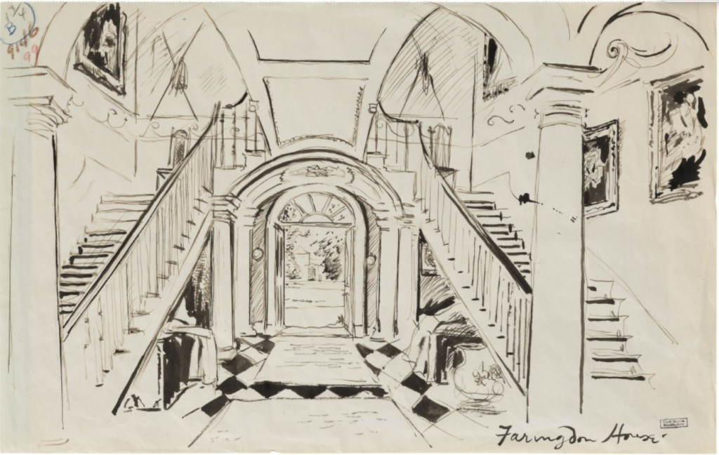 Cecil Beaton sketch from Martha Hyder's collection