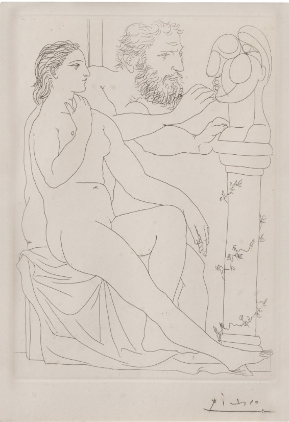 Pablo Picasso etching from Martha Hyder's collection