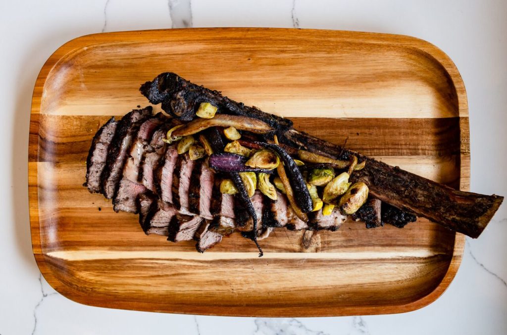 Chef Perrier serves steak that stands out from your typical steakhouse fare. 