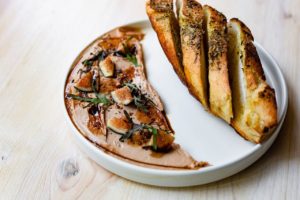 eunice chiken liver mousse with fig and country bread