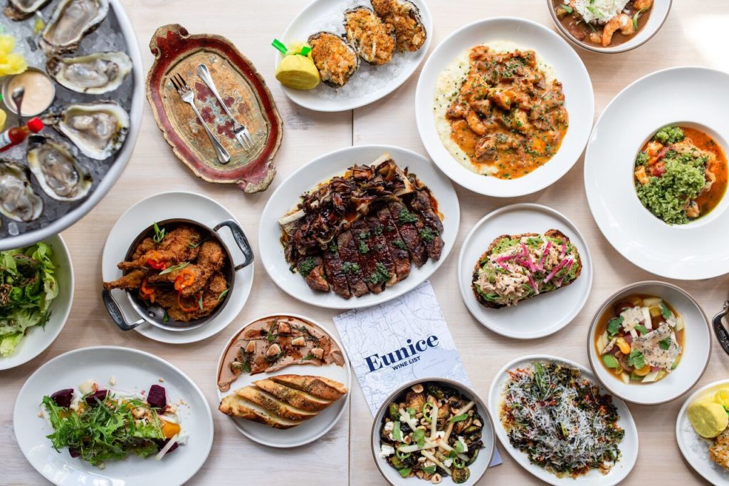 Eunice puts a unique European twist on Cajun-Creole cuisine. 