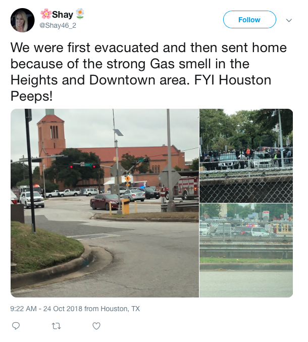 Areas like some parts of downtown are being evacuated. 