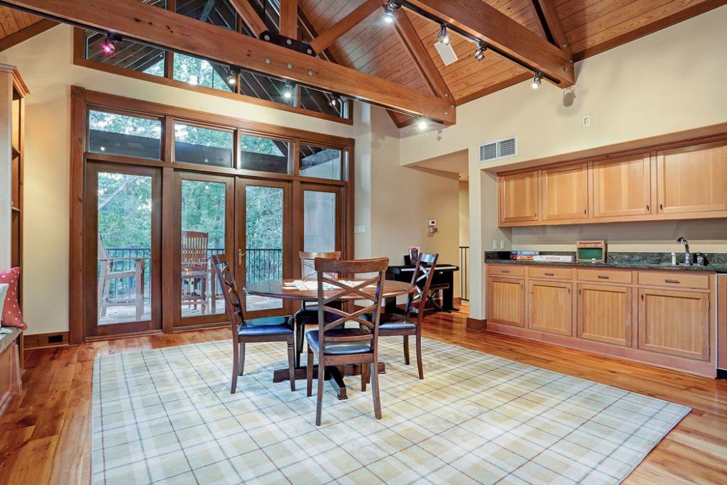 Upstairs is just as homey-yet-expansive as downstairs. 