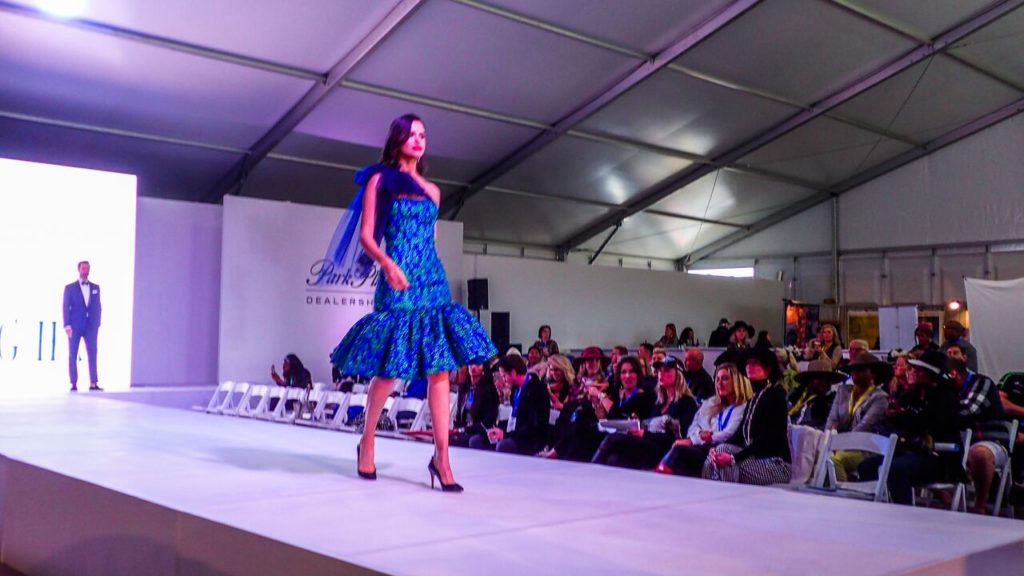 The Haute fashion show infused some elegance into the car show. 