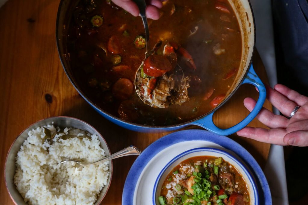 Eunice is a mash-up of European and Creole-Cajun. 