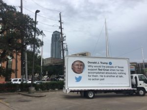 trump tweet truck