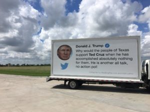 trump tweet truck