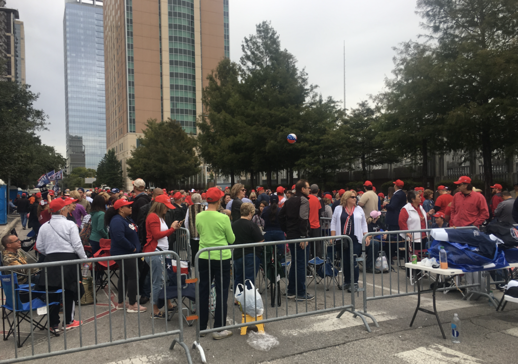 The surrounding blocks are closed down. 