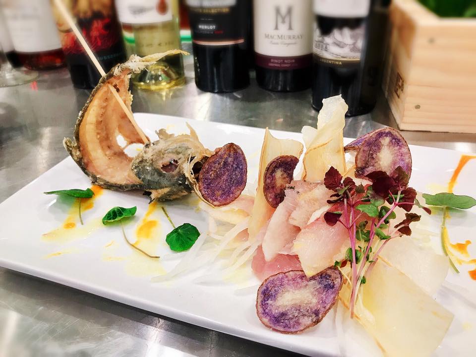 Wagyu Hibachi and Sushi Grill makes delightful fresh Aji sashimi. 