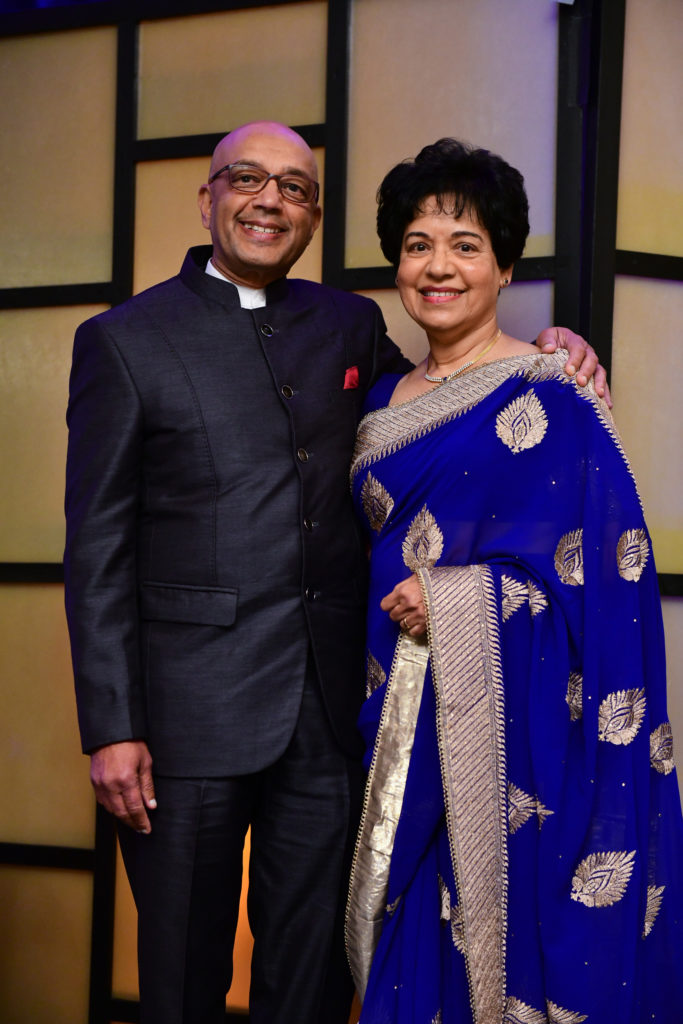 Honorees Vijay and Dr. Marie Goradia. Asia Society Texas Center honored Dr. Marie and Mr. Vijay Goradia with the 2018 Huffington Award on Tuesday, October 23, 2018. Photo by Daniel Ortiz.