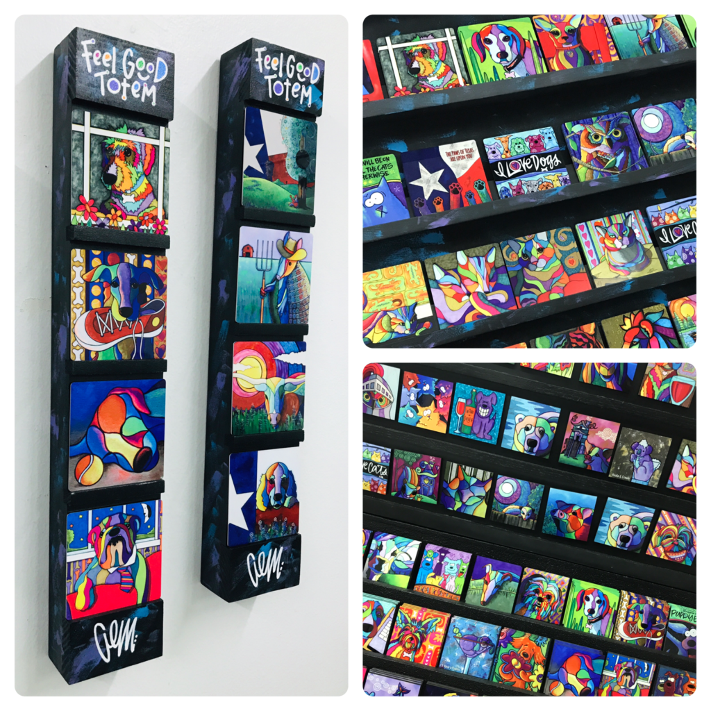 April Murphy's “Feel Good Totems,” 2018 (Winter Street, Studio 3B)