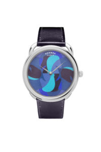 Hermès Arceau Cavales, with indigo blue dial