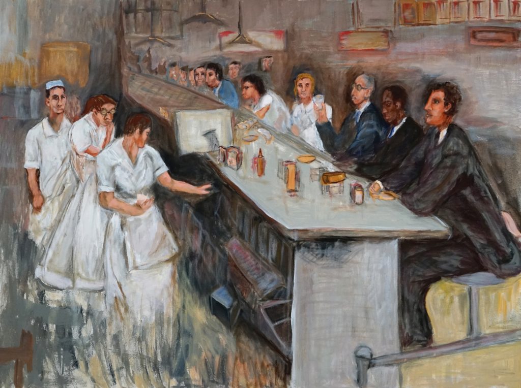 Candis Smith's “The Diner,” 2018 (Silver Street, Studio 302)