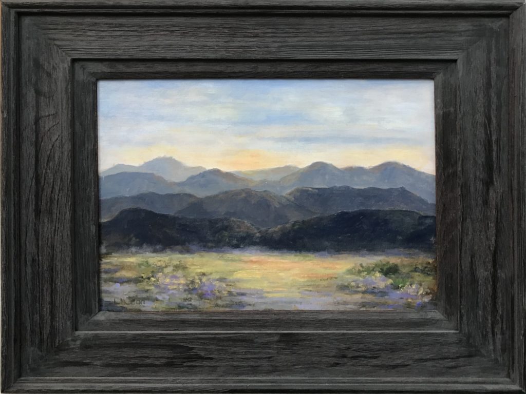 Jeanette Powell's “Emory Mountains in Terlingua,” 2017 (The Silos, Studio 305)