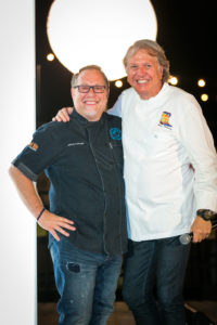 Jeffrey Kollinger, Dean Fearing at Party on the Green