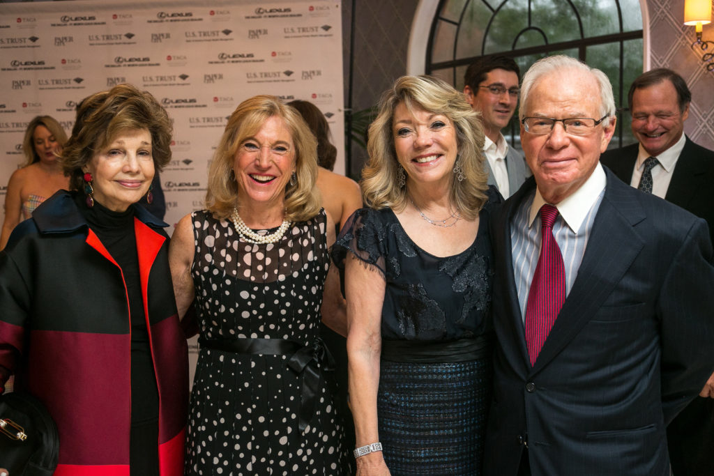 Lee Cullum, Holly Mayer, Cindy Feld, Tom Mayer at TACA Appreciation Dinner