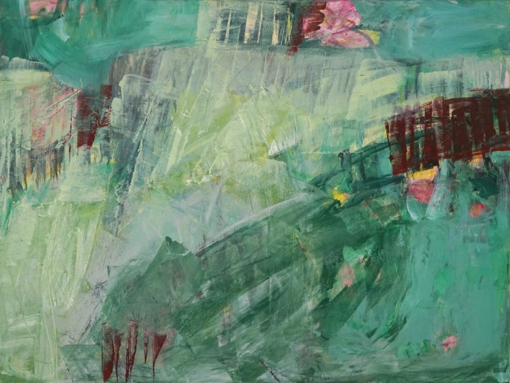 Susan Simpson's “Green Pastures,” 2018 (Sabine Street, Studio 143)