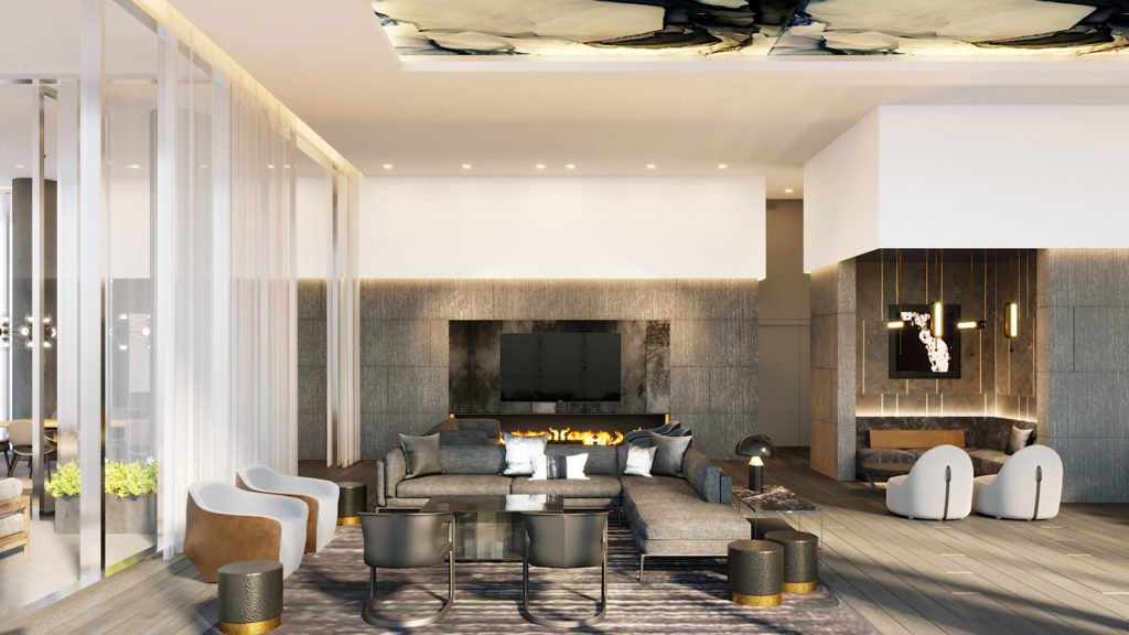 The Victor's 36th floor Sky lounge level gives everyone access to the best views.