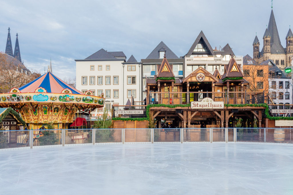 Nothing conjures up those Christmas feelings quite like ice skating with Christmas markets all around.
