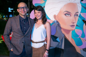 Victor Parra, Tammy Gonzales at Party on the Green