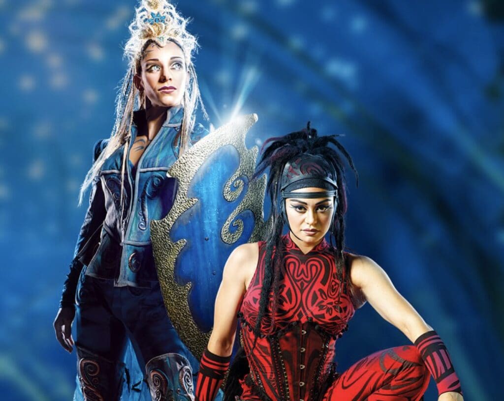 Amaluna was inspired by Mozart's The Magic Flute and Shakespeare's The Tempest. 