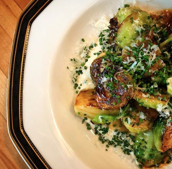 The executive chef and pastry chef at Nancy's Hustle are perfectly in sync, according to Esquire. 