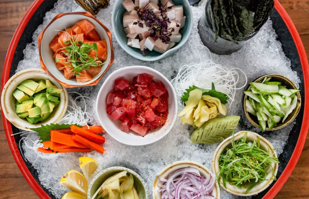 Shun puts Texas spins on traditional Japanese dishes, like carnitas gyozo dumplings. 