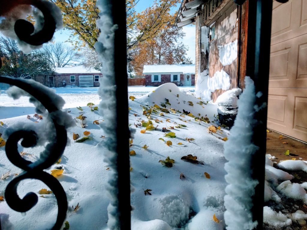 Yes, this is a snowy scene from Texas — @wilsoncaster