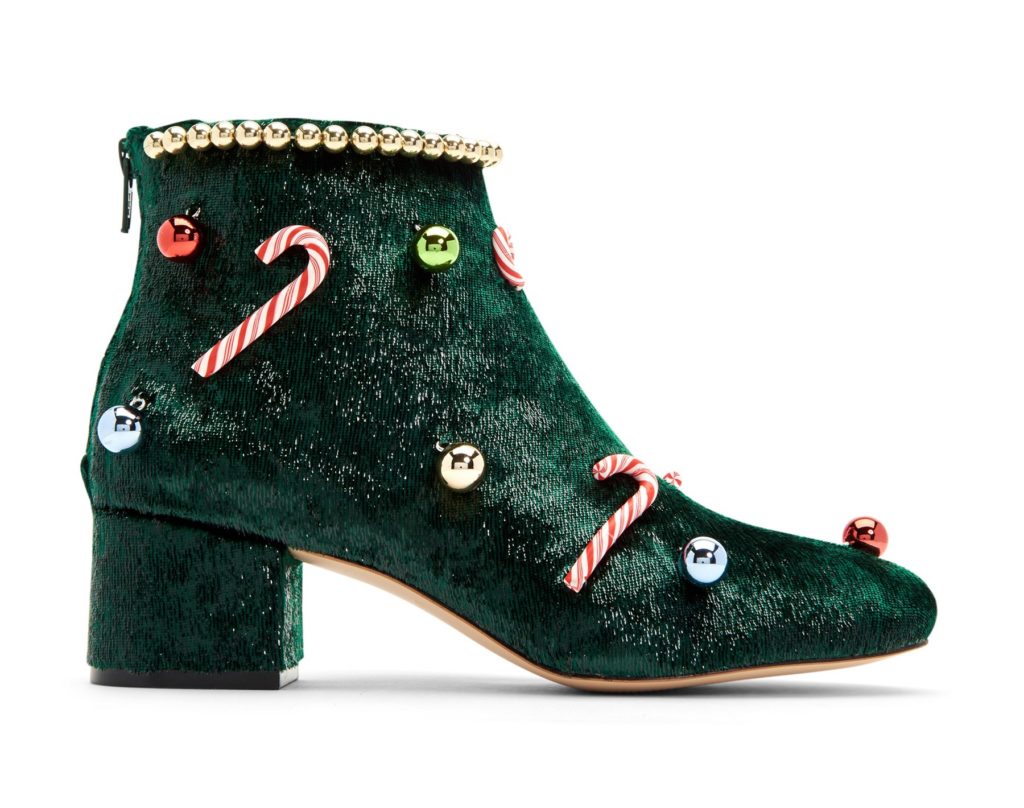 Best foot forward: This droll Caine bootie by Katy Perry is the perfect way to make a holiday entrance. $169, through Katy Perry Collections. (katyperrycollections.com)