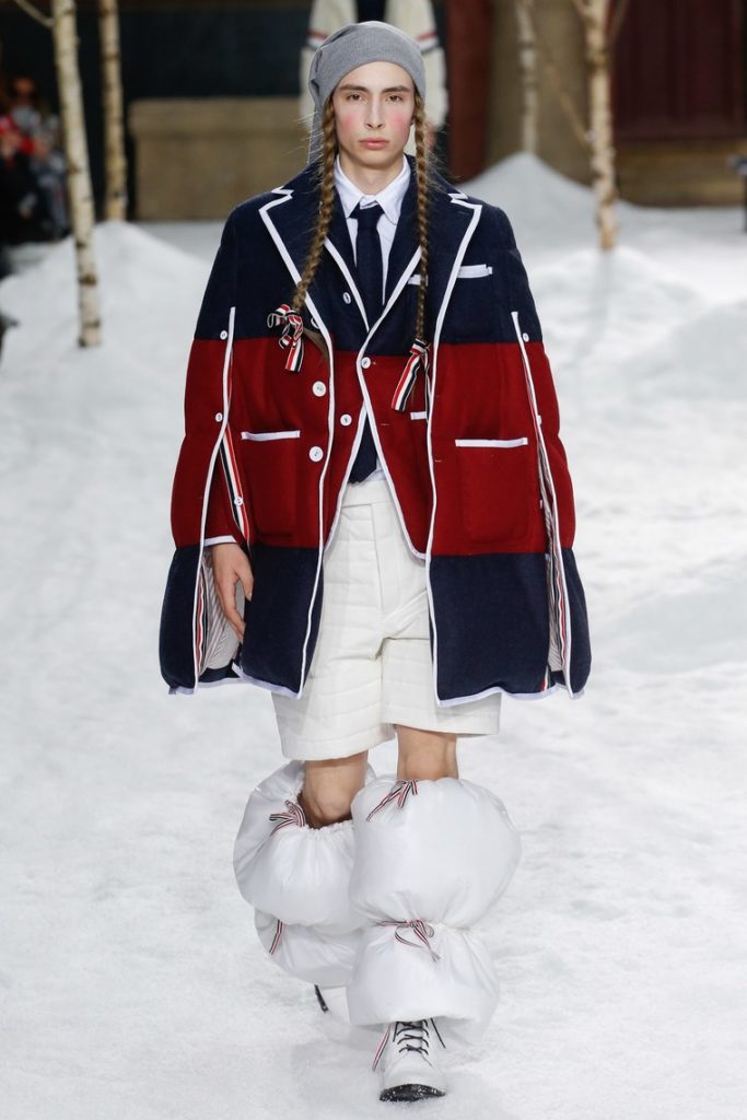 Thom Browne always finds a way to offer shorts as an option for any season.