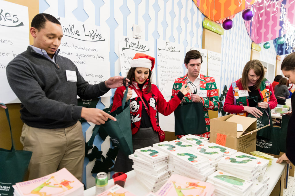Barbara Bush Houston Literacy Foundation Young Professional Group Tacky Sweater party